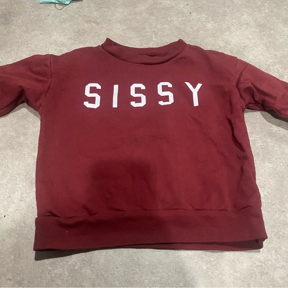 Little Bipsy Ford & Wyatt Collab Burgundy Sissy Sweatshirt